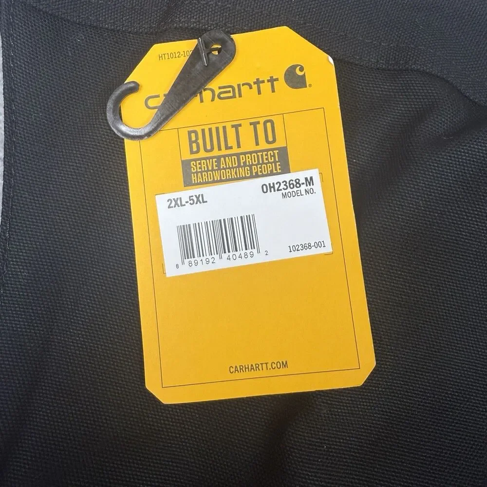 Carhartt 102368 Firm Duck Hood Insulated 2XL-5XL Black OH2368-M Arctic Quilt NWT